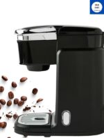 ⁦ماكينة صنع قهوة 3 بارات لكبسولات قهوة كي-كاب 800 وات AC-507KB لون أسود لامع⁩ - الصورة ⁦4⁩