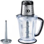 IDO Vegetables & Meat Chopper 800 W with 2 Speeds, Black Color - CH800-BK