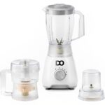 IDO Blender + Vegetables & Meat Chopper 600 W – White -  105-BLCH600-WH