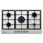 Ocean Gas Hob, 90cm, 5 Burners, Stainless Steel - OGHF95IPROSV