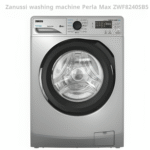 غسالة زانوسي PERLAMAX اتوماتيك 8 كجم، 1200 لفة، فضي باب أسود بإطار فضي – ZWF8240SB5