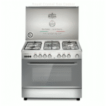 Royal Crystal Gas Cooker, 5 Burners, Silver,80 cm - Image 2