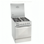 Royal Crystal cast Cooker, 4 Burners, Cast Iron Stands, 60 cm, Stainless - R-2010288
