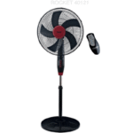 Touch El Zenouki Rocket Stand Fan with Remote Control - 18-inch - Black - 40121