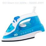 IDO Ceramic Steam Iron 2200w, Blue&White – SI2200-BWH
