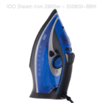 IDO Ceramic Steam Iron 2800W, Blue&Black – SI2800-BBK - Image 7