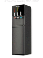 Sonai Water Dispenser ,3 Taps , Top Loading With Refrigerator 17.7 L , Black , MAR-2250F