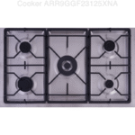 Ariston Gas Cooker – 5 Burners, Stainless Steel – ARR9GGF23125XNA - Image 4