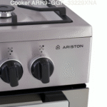 Ariston GAS Cooker Digital , 90 CM, 5burners, Stainless steel, with fan - ARR9 GGF 33229 XEG - Image 2