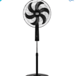 iDO Stand Fan – 18 Inch – 75 Watt – 6 Blades – 3 Speeds – Timer up to 2 Hours – Model SF18-BK – Black