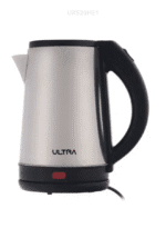 Ultra Stainless Steel Electric Kettle, 2 Liter, 2000 Watt, Black and Stainless Steel – UKS20HE1
