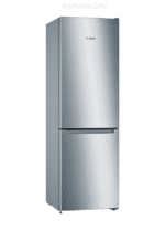 Bosch Freestanding Refrigerator with Bottom Freezer – No Frost, Inox – Model KGN36NL30U