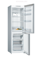 Bosch Freestanding Refrigerator with Bottom Freezer – No Frost, Inox – Model KGN36NL30U - Image 2
