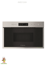 Ariston Built-in Microwave Oven with Grill – 22 Liters, 1700 Watt, Black & Silver – AM 212 XA