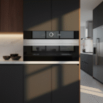 Ariston Built-In Microwave Oven with Grill – 31 L, 2400 W, Black & Silver – Model AMD54MXA - Image 7