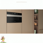 Ariston Built-In Microwave Oven with Grill – 31 L, 2400 W, Black & Silver – Model AMD54MXA - Image 5