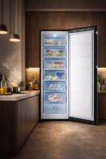Fresh Upright Deep Freezer – 200 Liters, No Frost, 6 Drawers, Touch Control, Black – FNU-MRT270B - Image 3