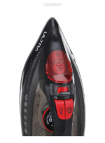 Ultra Steam Iron – 2400W, Ceramic Soleplate, Black & Red – UI24RKSE1 - Image 5