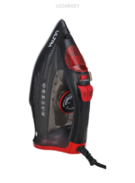 Ultra Steam Iron – 2400W, Ceramic Soleplate, Black & Red – UI24RKSE1