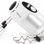 Castle Hand Mixer – 425W, 4 Attachments, Turbo Function, White – HM1000