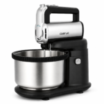 Castle Stand Mixer with Rotating Bowl – 4L, 700W, 5 Speeds, Turbo Function, Black/Silver – HMB7040