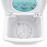 Castle Mini Washing Machine – 4KG, Plastic Lid, White – CWM1450 - Image 3