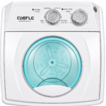 Castle Mini Washing Machine – 4KG, Plastic Lid, White – CWM1450 - Image 4