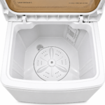 Castle Mini Washing Machine – 4KG, Glass Lid, White & Gold – CWM1450G - Image 2