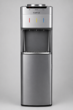 Castle Top Load Water Dispenser – 3 Taps, Hot & Cold, Storage Cabinet, Grey & Silver – WD3040S - Image 2