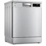 Ariston Freestanding Dishwasher – 15 Persons, 8 Programs, Inverter, Automatic Door Opening, Silver – DFN866XQ - Image 2