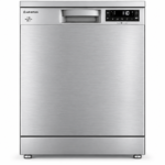 Ariston Freestanding Dishwasher – 15 Persons, 8 Programs, Inverter, Automatic Door Opening, Silver – DFN866XQ