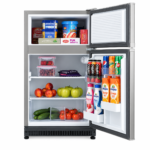 Penguin Mini Bar Refrigerator – 150 Liters, 6 Cu.Ft, 2 Doors, Silver – FG200S - Image 3