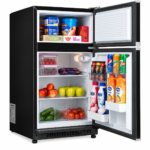 Penguin Mini Bar Refrigerator – 150 Liters, 6 Cu.Ft, 2 Doors, Luxury Hairline Black – FG200H - Image 2