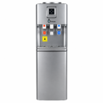 Penguin Water Dispenser – 3 Taps, Built-in Refrigerator, Digital, Silver Chrome – PD001