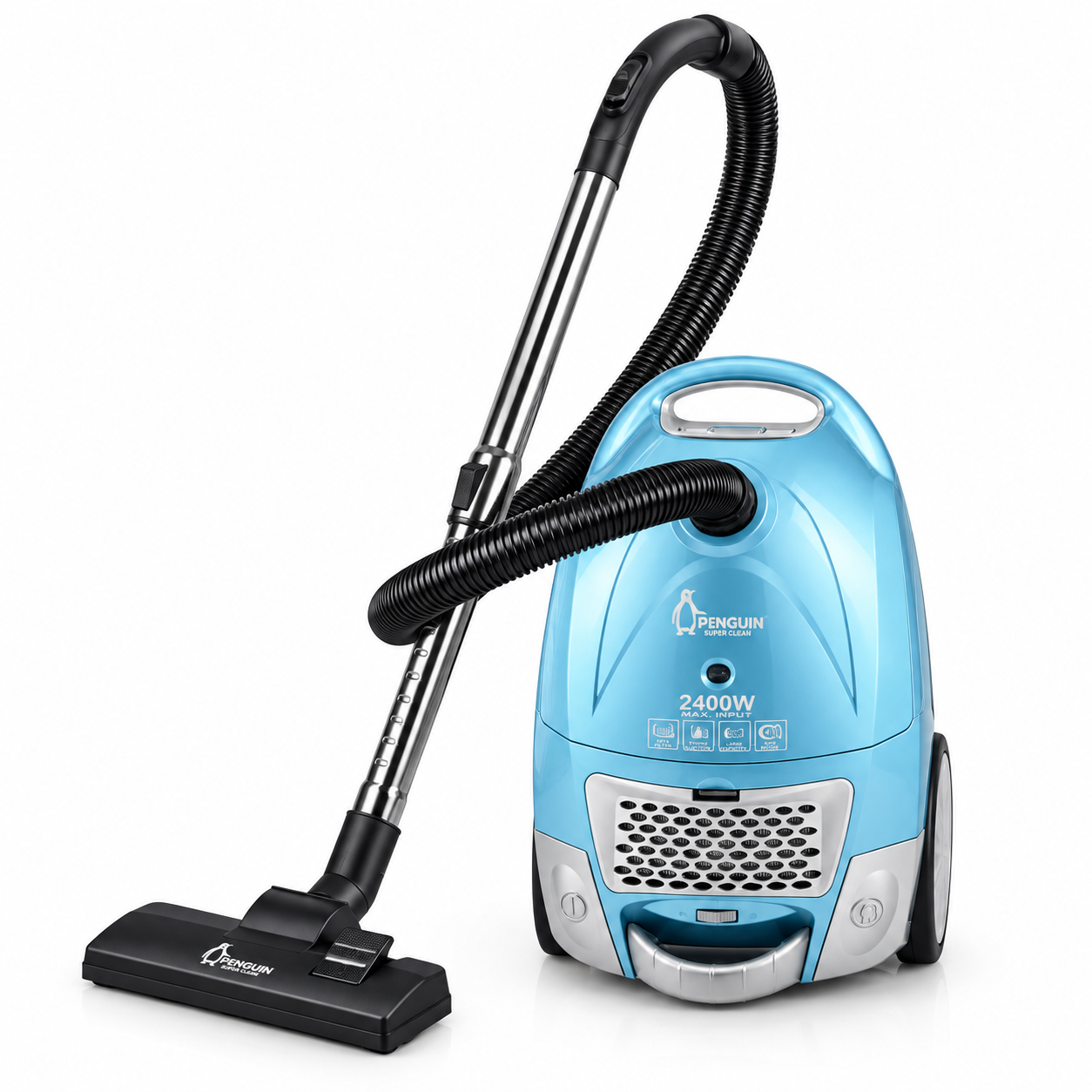 PV2400W (2) Penguin Super Charged Vacuum Cleaner – 2400W, HEPA Filter, Washable Dust Bag – PV2400W - Image 1