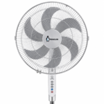 Penguin Breeze Pro Stand Fan – 18 Inch, 6 Blades, 75W, Digital Super Silent, Silver – PF006 - Image 2