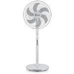 Penguin Breeze Pro Stand Fan – 18 Inch, 6 Blades, 75W, Digital Super Silent, Silver – PF006